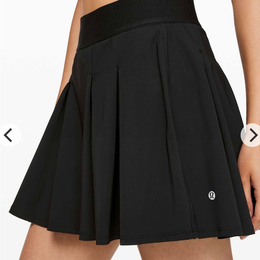 Lululemon Tennis Time Pleated Skirt - Sz 2 - Black